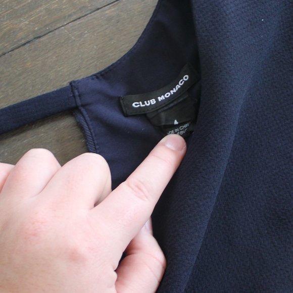 CLUB MONACO Navy Dress - Picture 5 of 8